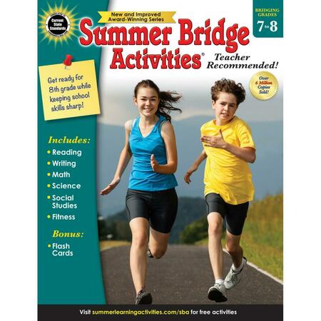 CARSON DELLOSA Summer Bridge Activites Book, Grades 7-8 1524153